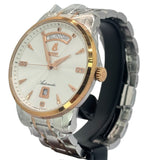 Ernest Borel Jules Borel GBR9160-212 Silver Dial Men Automatic Bracelet Watch, 40mm
