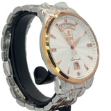 Ernest Borel Jules Borel GBR9160-212 Silver Dial Men Automatic Bracelet Watch, 40mm