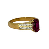 20K Ruby=2.2ct Diamond Ring w/Cert