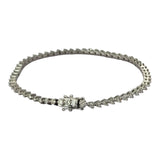 750WG Tennis DIamond58=Appx 2.9ct Bracelet, Length 17cm