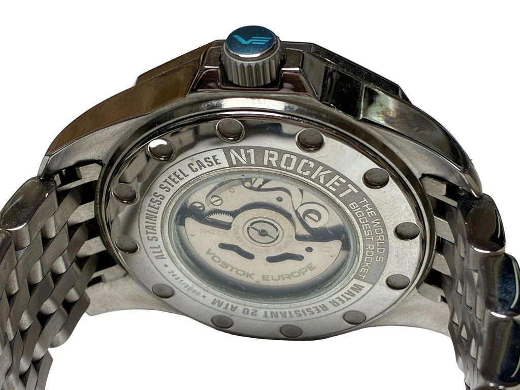 Vostok Europe Rocket N1 Automatic Watch Blue Dial SS Bracelet