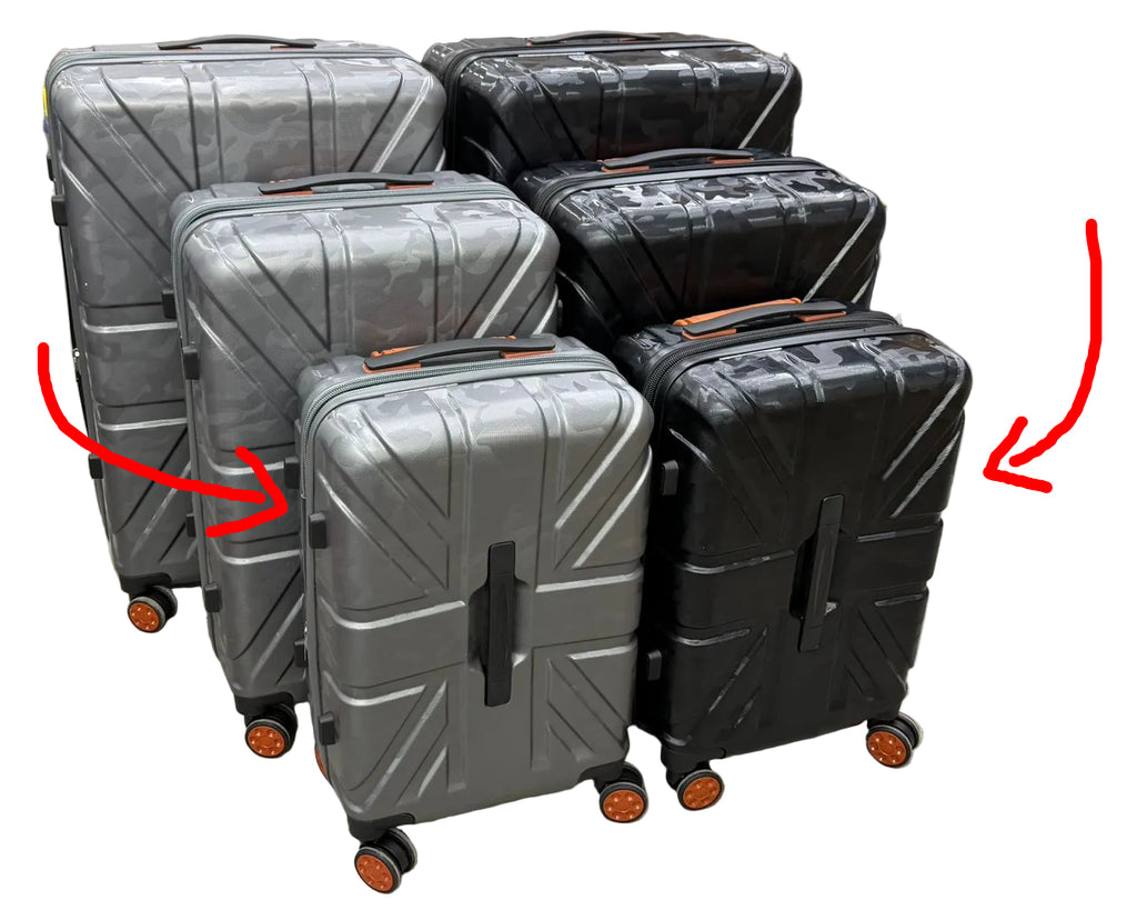 20 Inch Camouflage Luggage Suitcase with Union Jack Design
