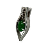 PT900 Jade Diamonds Pendant