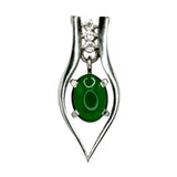 PT900 Jade Diamonds Pendant