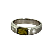 750WG Alexandrite=1.1cts, Diamond Ring w/Cert