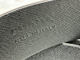 Prada Saffiano Leather Belt With Engraved Oval Plaque Buckle