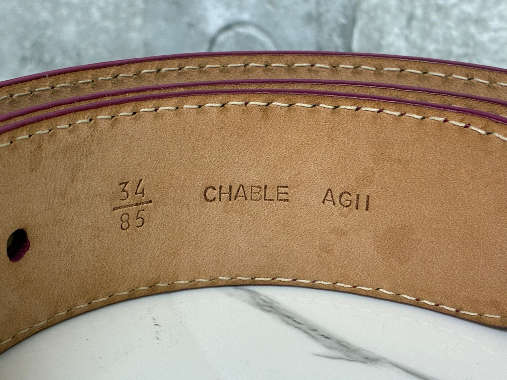 Bally Red Patent Leather Belt