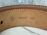 Bally Red Patent Leather Belt