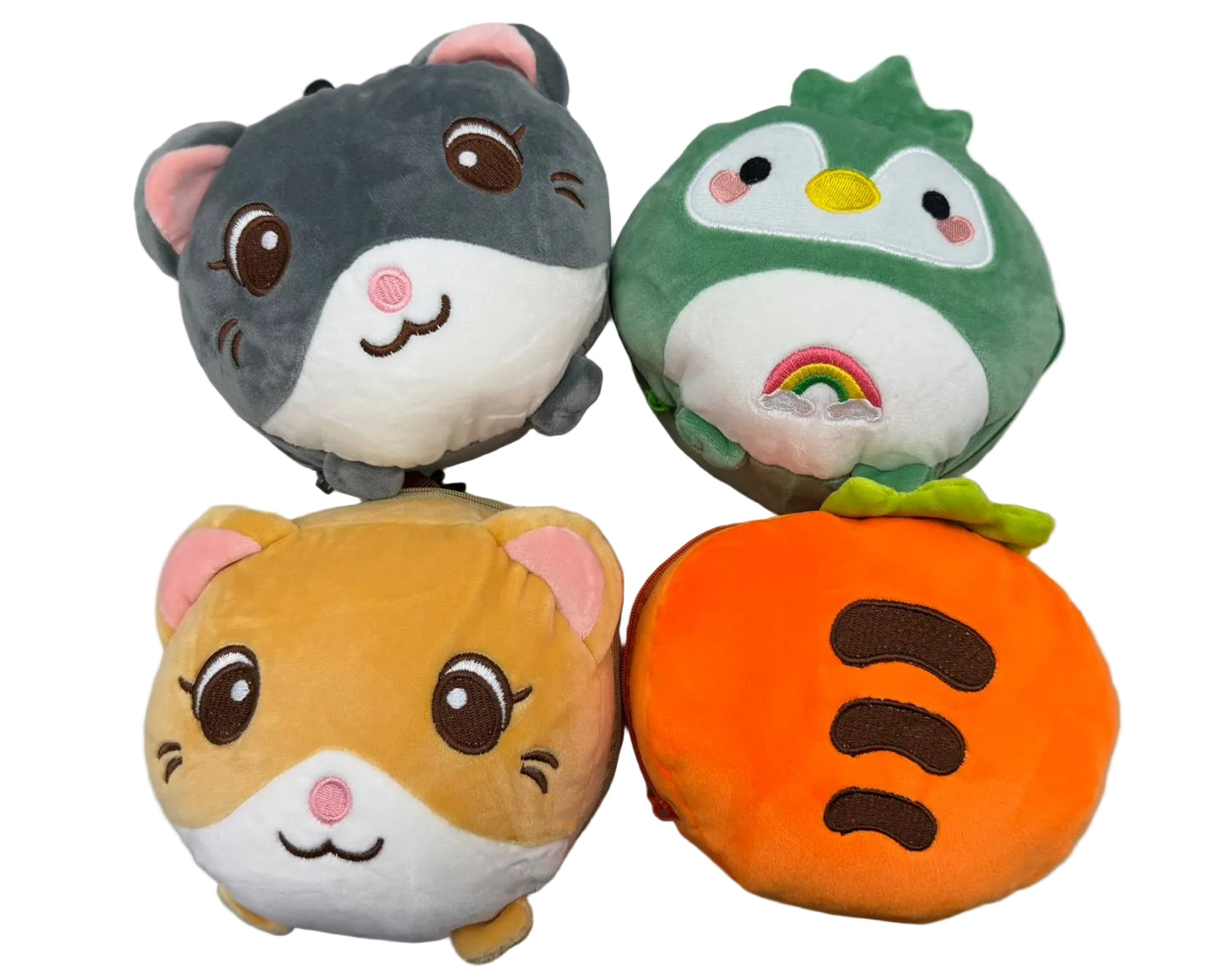 Zip up Cartoon Neck Cushion with Eye Mask