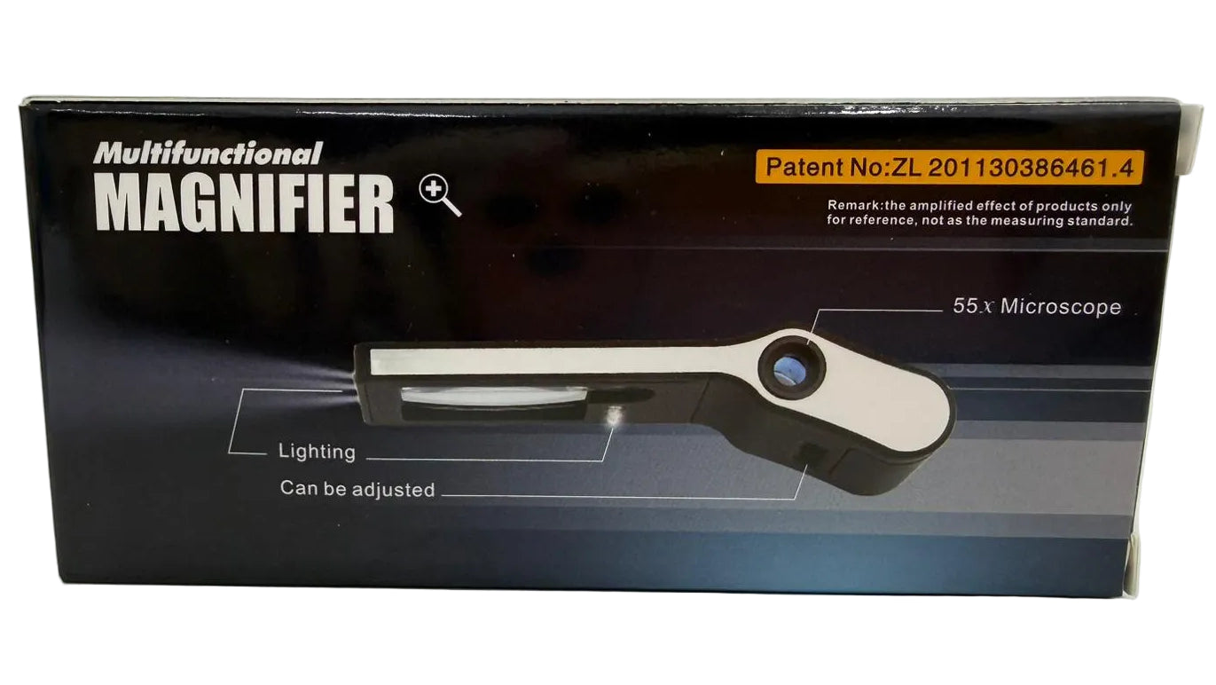 3X and 8X LED and UV Light Magnifier