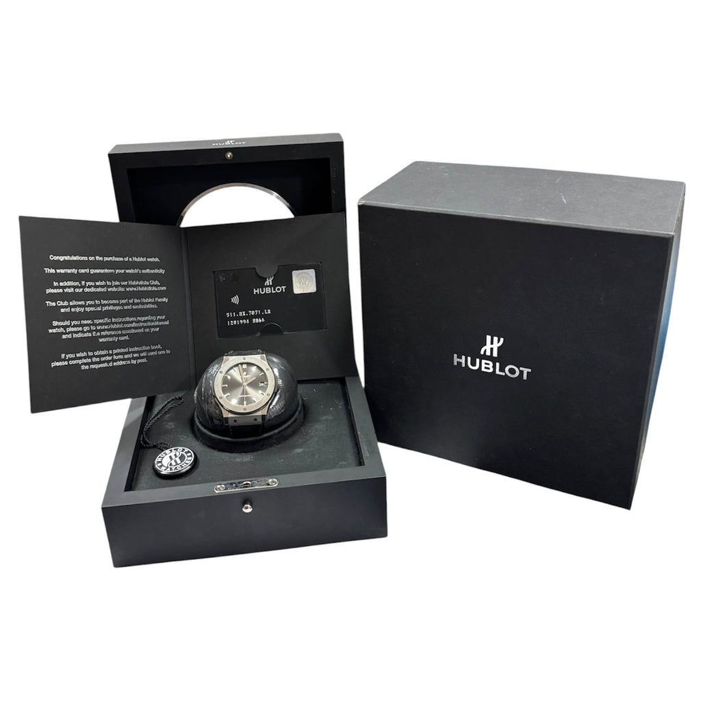 Hublot 511.NX.7071 Classic Fusion Racing Grey Titanium Automatic Watch , w/Card and Case, 45mm