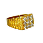 850YG Diamond D9=1.53ct Men Ring