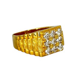850YG Diamond D9=1.53ct Men Ring