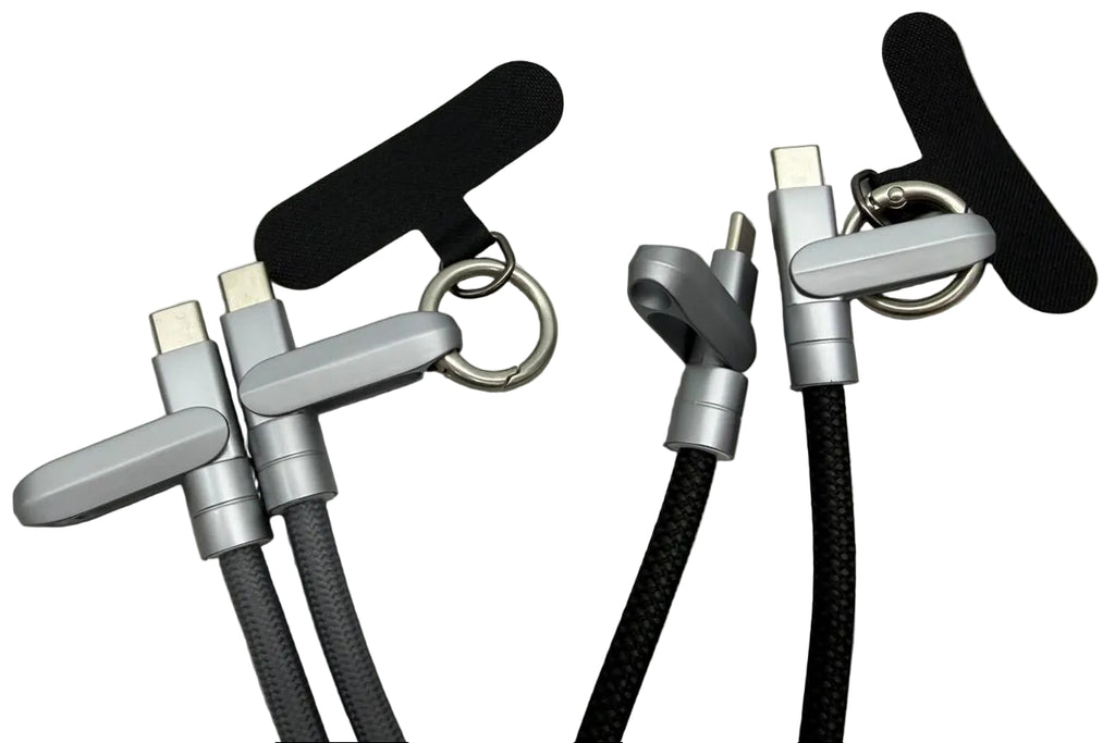 2 in 1 Lanyard Charging Cable USB C to Lightning