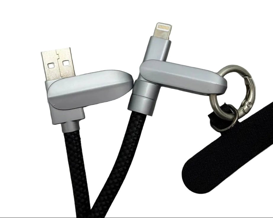 2 in 1 Lanyard Charging Cable USB A to Lightning Secondary image