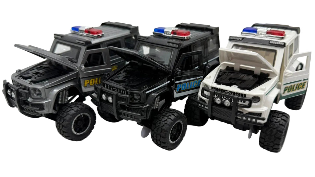 Kids Push and Roll Police 4WD Toy Car
