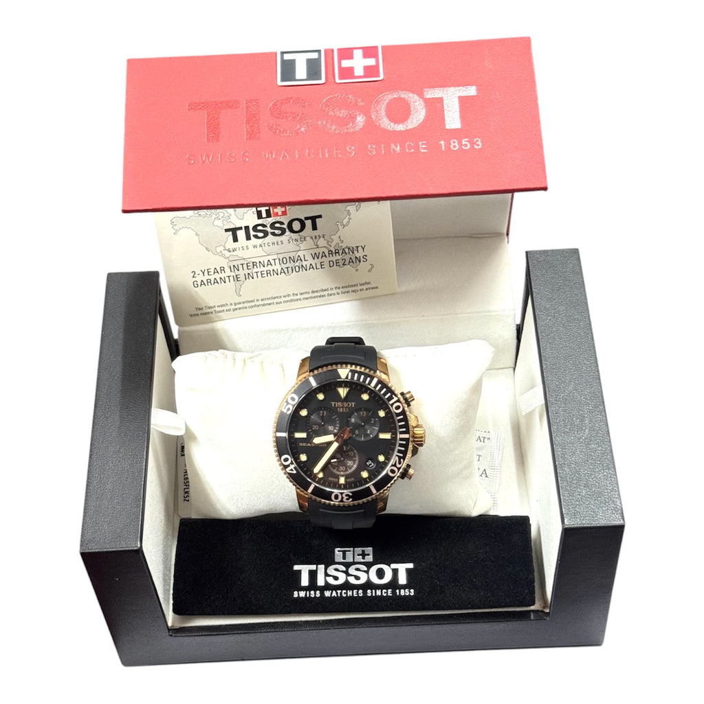 Tissot T120.417.37.051.00 T-sport Seastar 1000 Chronograph Quartz Mens Watch,45.5mm
