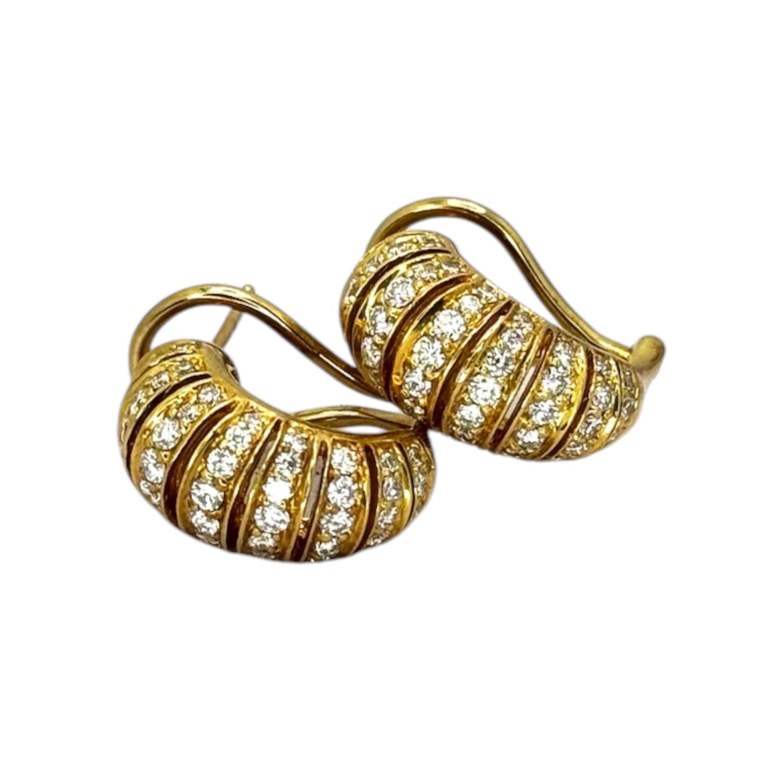 750YG Diamond Earring