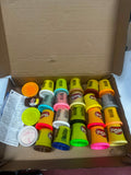 Play-Doh Kitchen Creations Cook 'n Colors Refill Variety Pack with Play-Doh Confetti, Elastix, Drizzle, Metallics, and Color Burst, 24 Total Containers, Assorted Colors, Non-Toxic