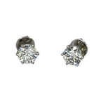 14KWG Solitaire Lab Grown Diamond2=4.50cts, E-F Color, VVS1 Earring