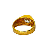 9KYG Solitaire Lab Grown Diamond=2.28cts, E-F Color, VVS1 Men Ring