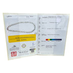 White South Sea Pearl=10.1-11.9mm Silver Clasp w/Cert