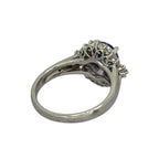 PT850 Natural Blue Sapphire=1.97cts, Diamond=0.38cts Ring w/Cert