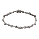 750WG Diamond Bracelet, Length 17.5cm
