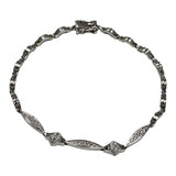 850WG Diamond Bracelet, Length 18CM