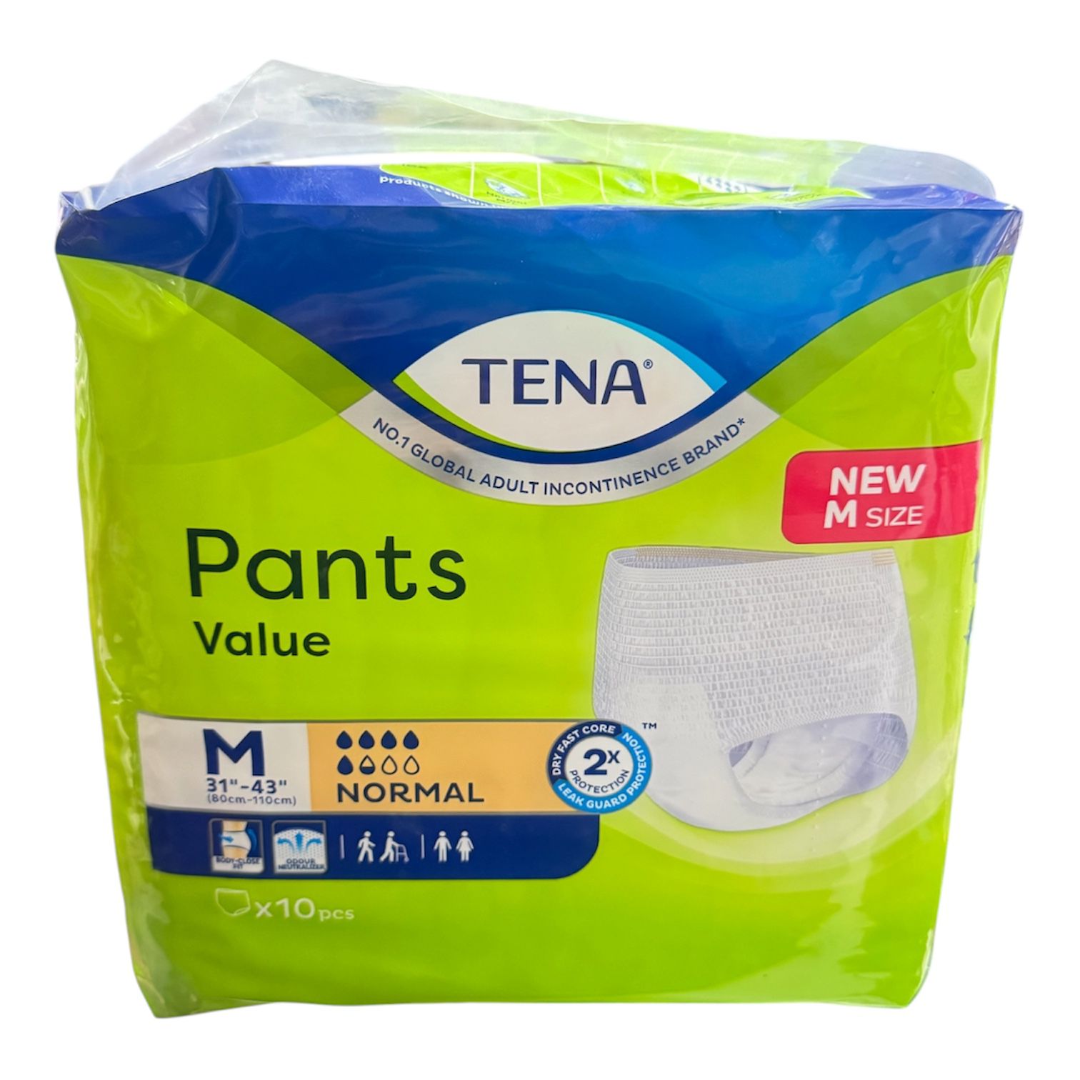 Tena Pants Value M 8x10 - New