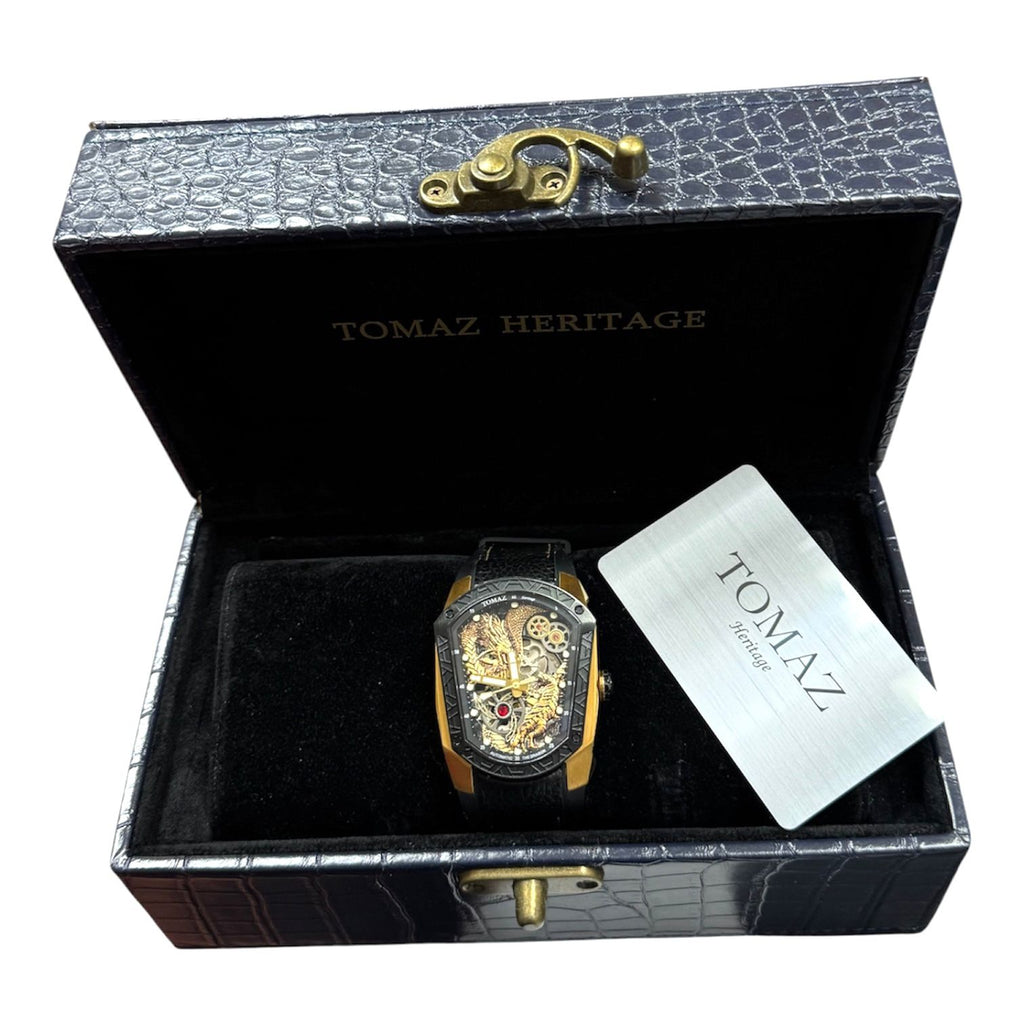 Tomaz TW028-1D6 Automatic Dragon And Tiger Dial Skeleton Dial Watch ,41.7mm x 50mm