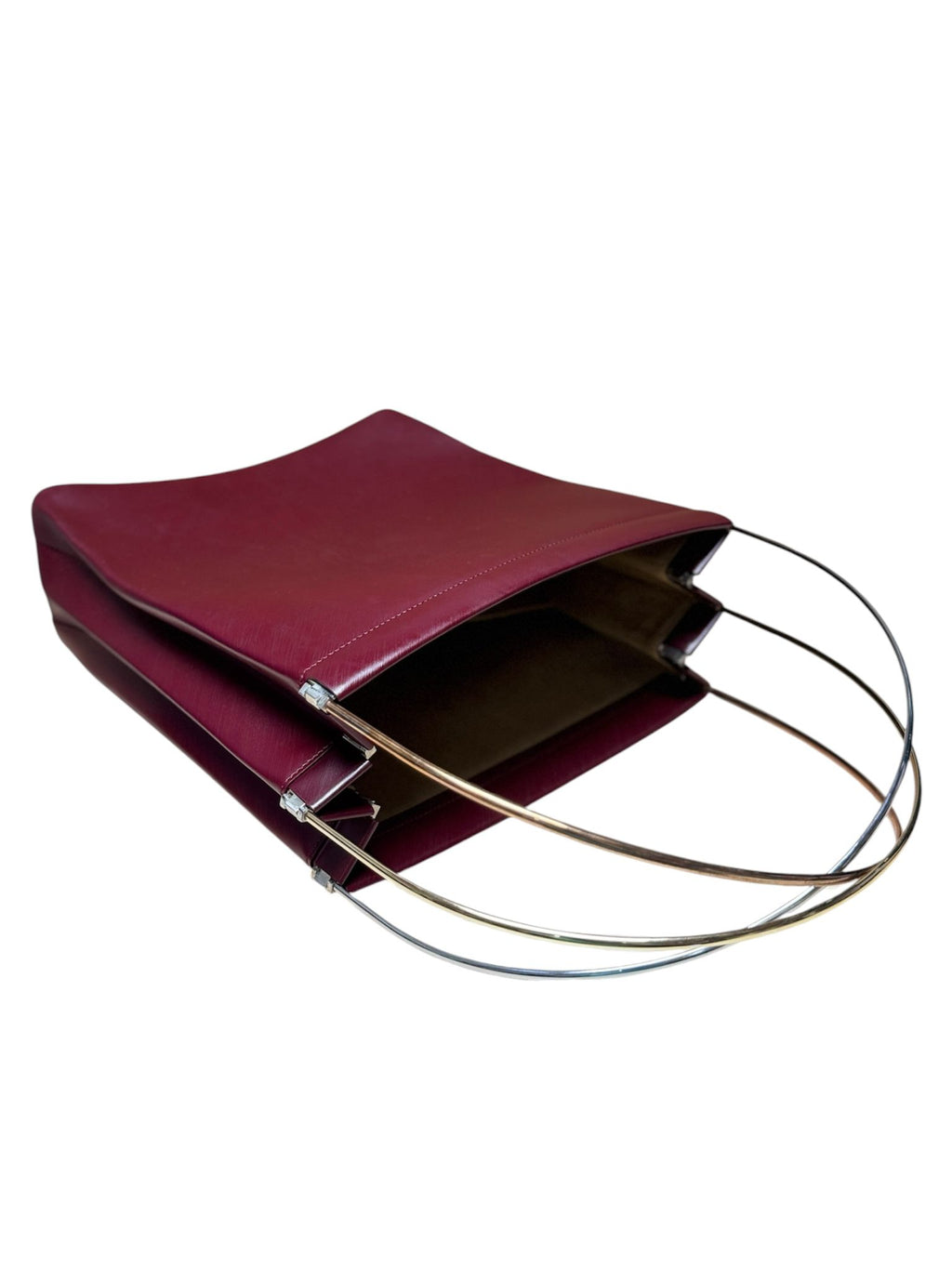 Cartier Trinity Burgundy Tote Bag