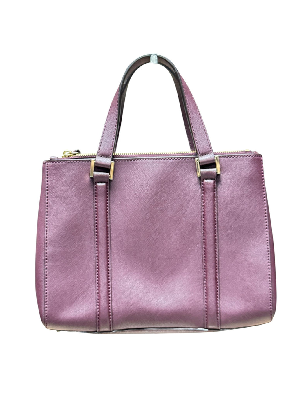 Kate Spade Leather Bag Tote Zip Maroon