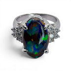Natural Koroit Opal Ring Pt900