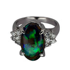 Natural Koroit Opal Ring Pt900