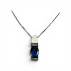 Tanzanite Pt900 Pt850 Necklace