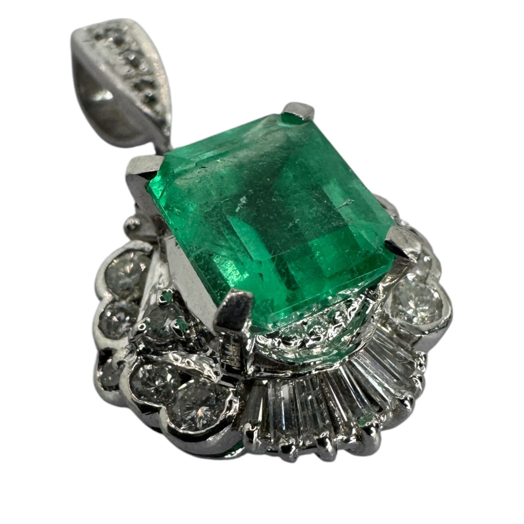 Emerald Pendant Pt900