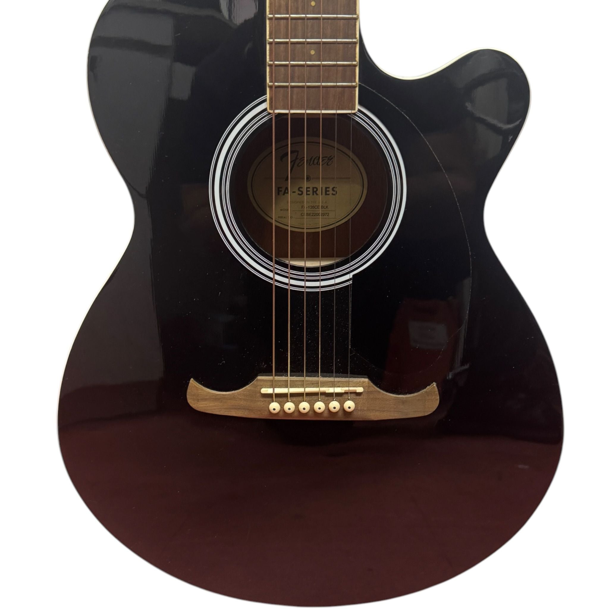 Fender FA-135CE BLK Semi Acoustic Guitar Secondary image