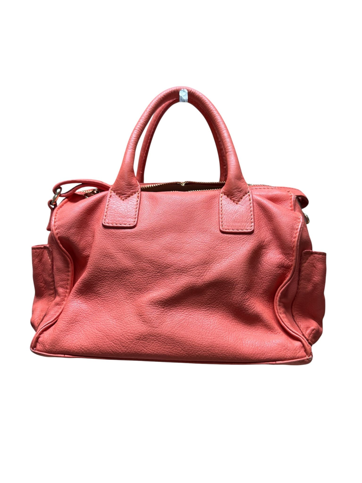 Chloe See By Chloe Tote Bag Orange Leather Gold Plaque 2 Way Secondary image