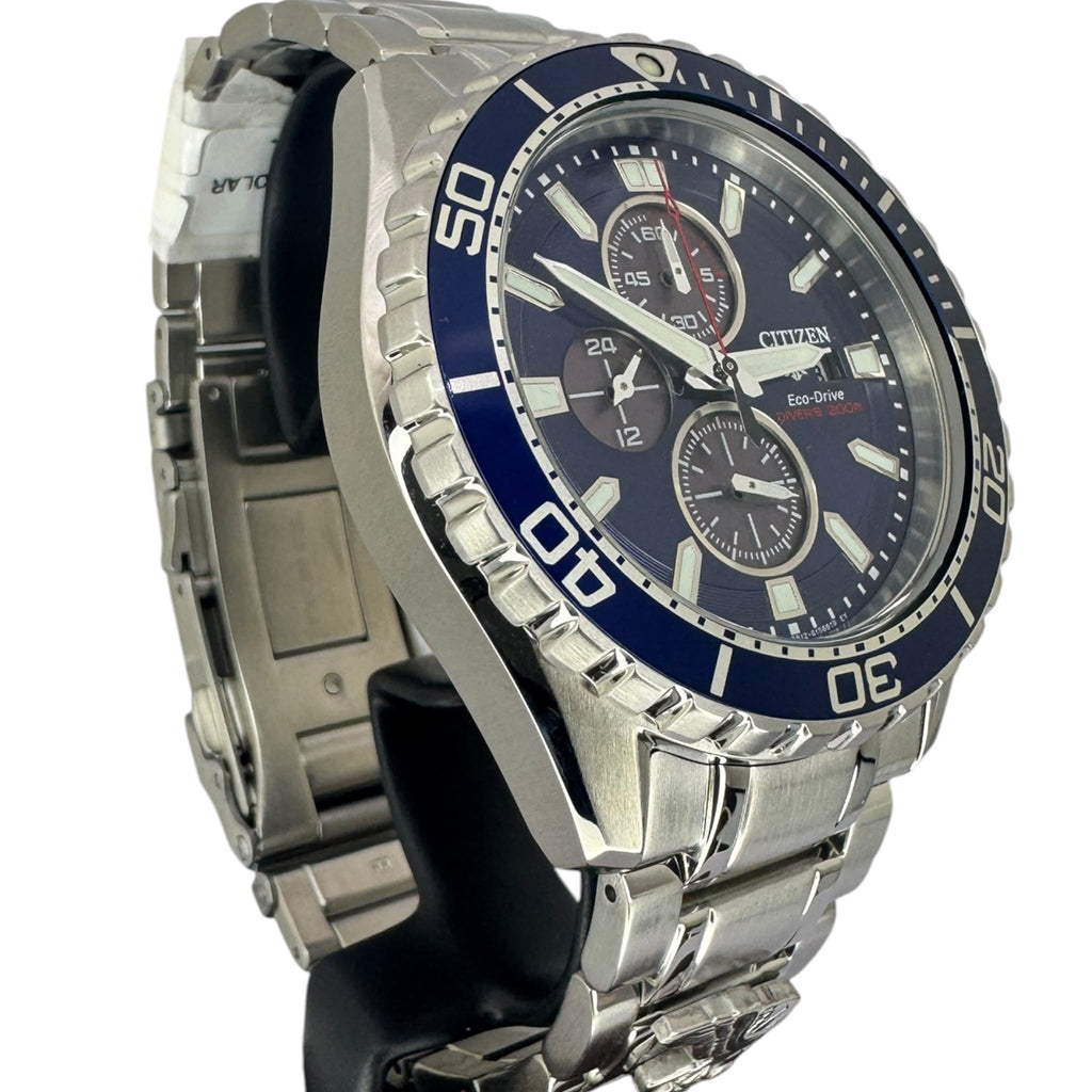 Citizen Promaster Eco-Drive Mens Watch Divers 200m Blue Dial B612-S123887 w/ Box and Tank