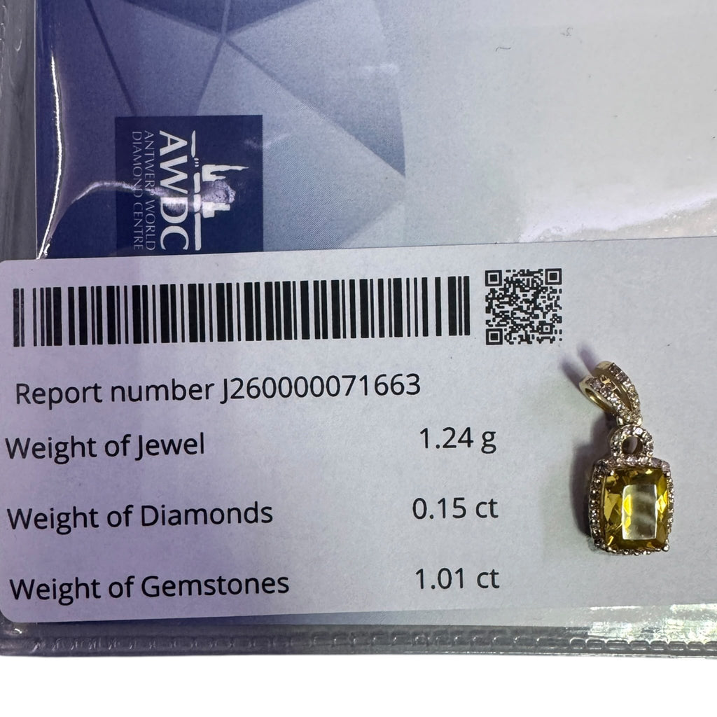 Opal Fire Pendant 14k With Diamonds