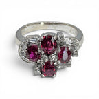 Ruby Ring 18k With Diamonds