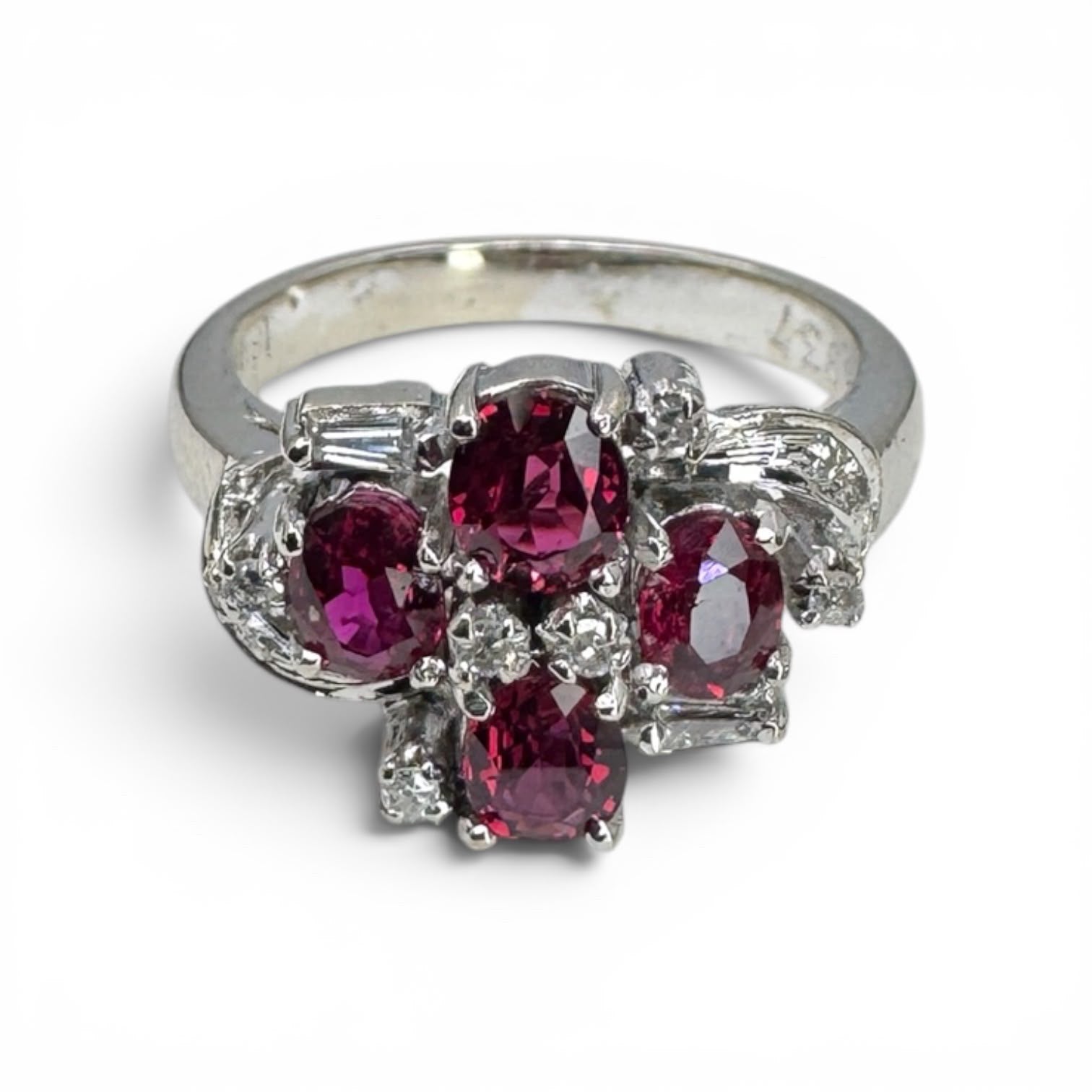 Ruby Ring 18k With Diamonds