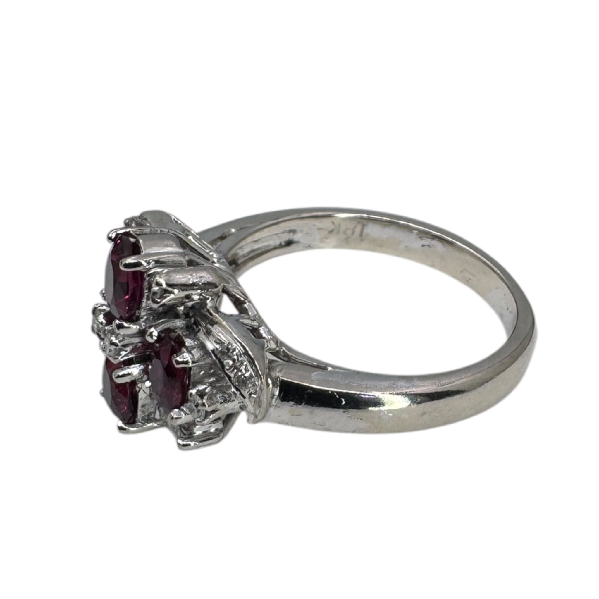 Ruby Ring 18k With Diamonds