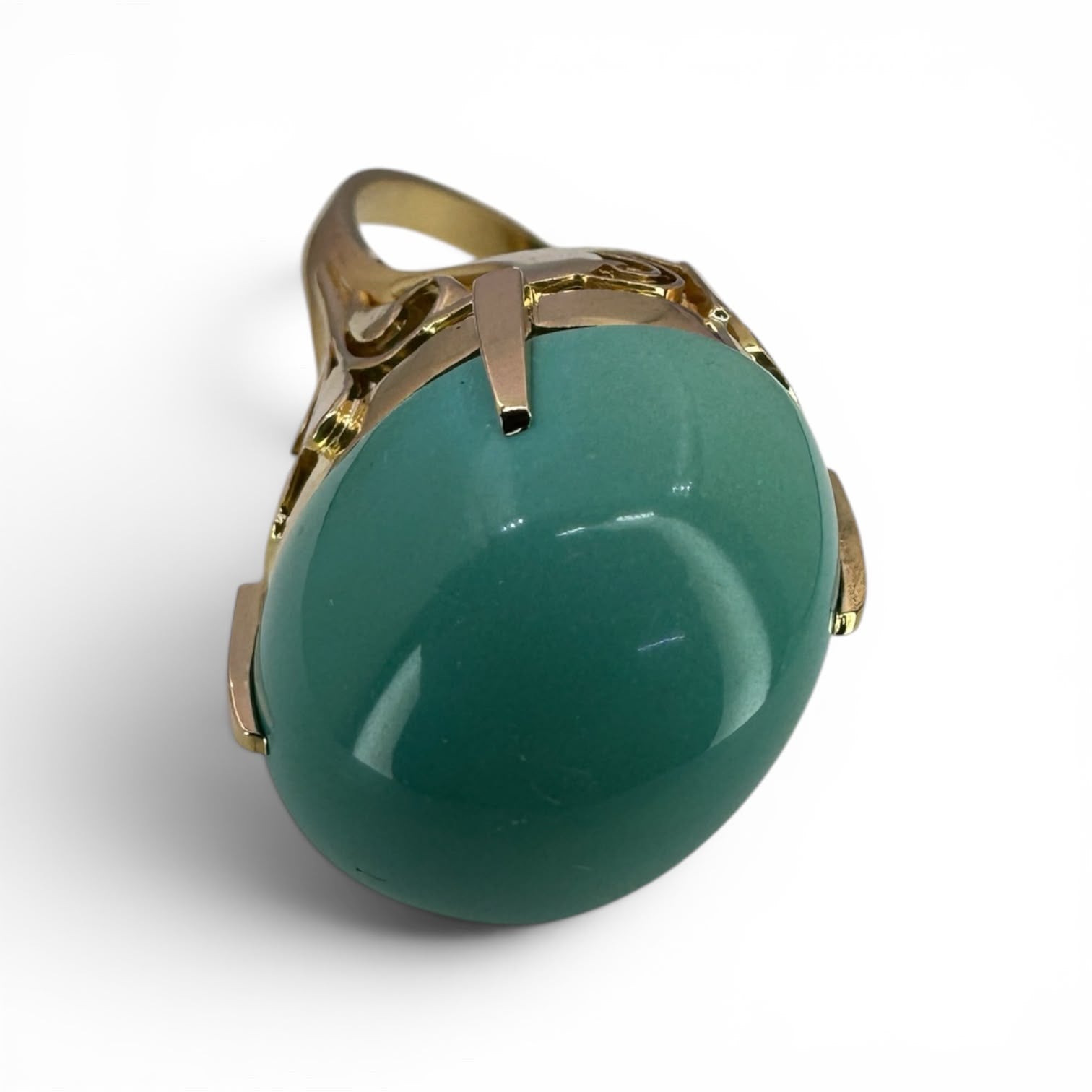 Turquoise 18K Yellow Gold Ladies' Ring