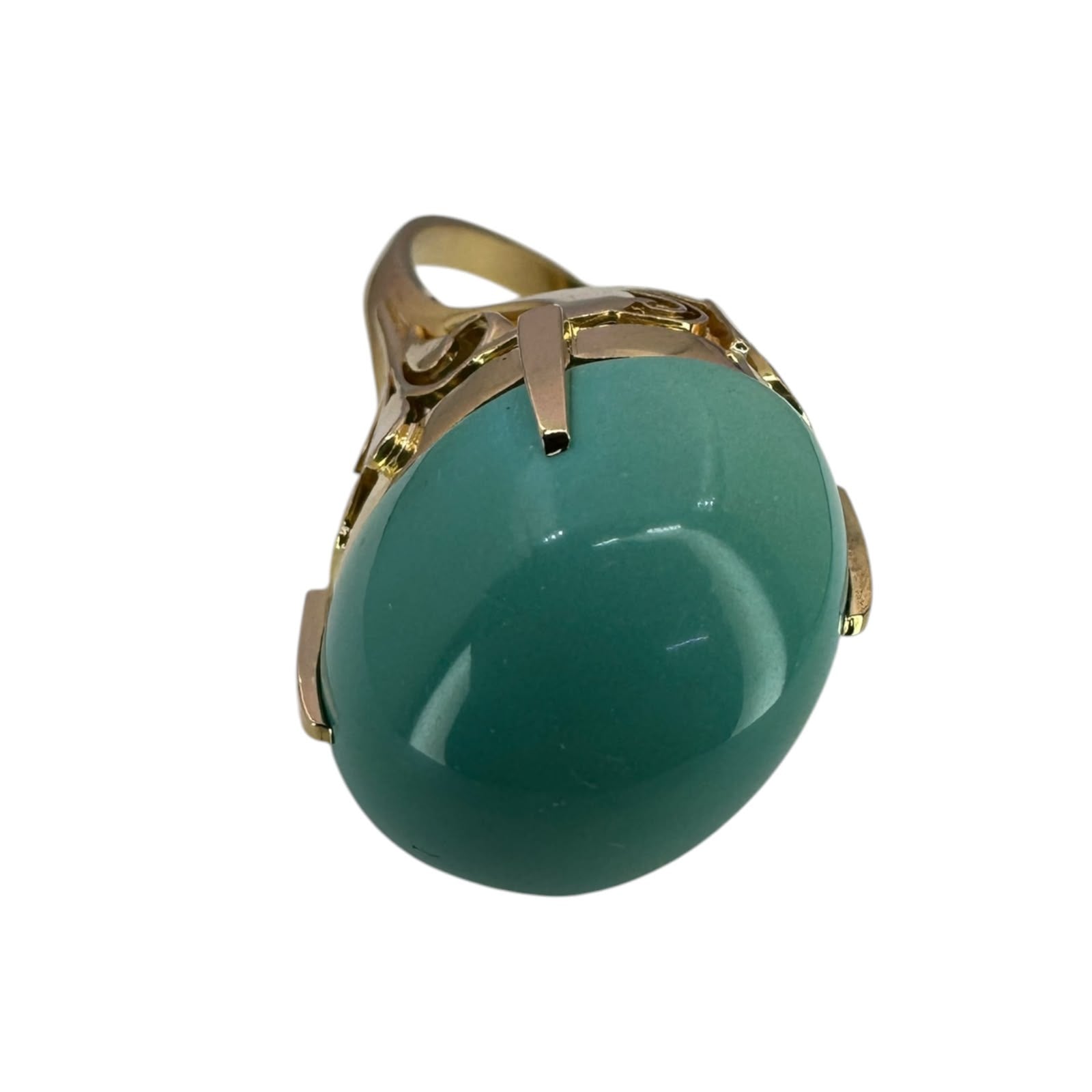 Turquoise 18K Yellow Gold Ladies' Ring