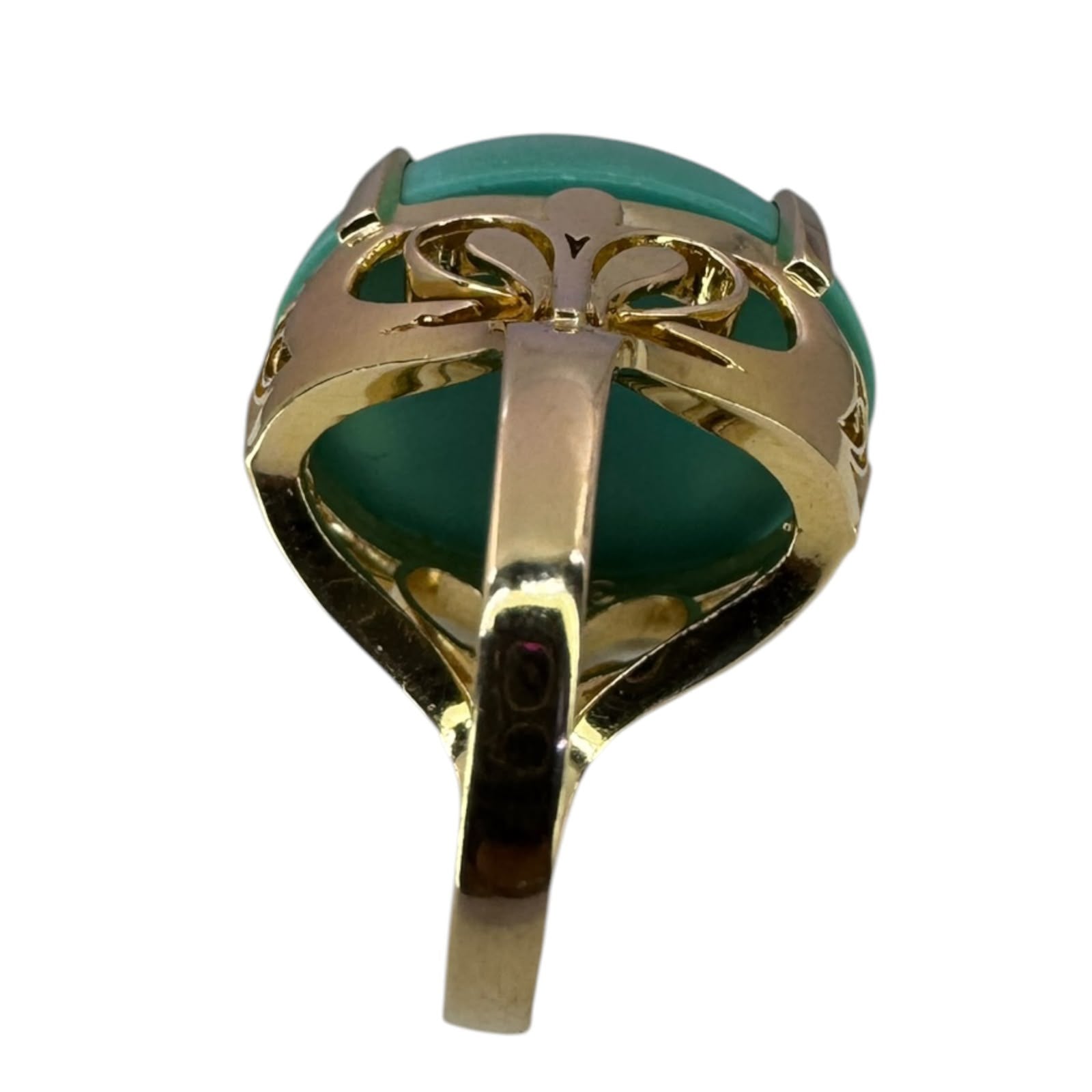 Turquoise 18K Yellow Gold Ladies' Ring