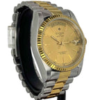 Cyma 02-0023-005 DayDate 2 Tone Automatic Watch, 36mm