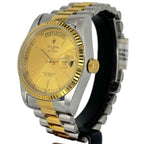 Cyma 02-0023-005 DayDate 2 Tone Automatic Watch, 36mm