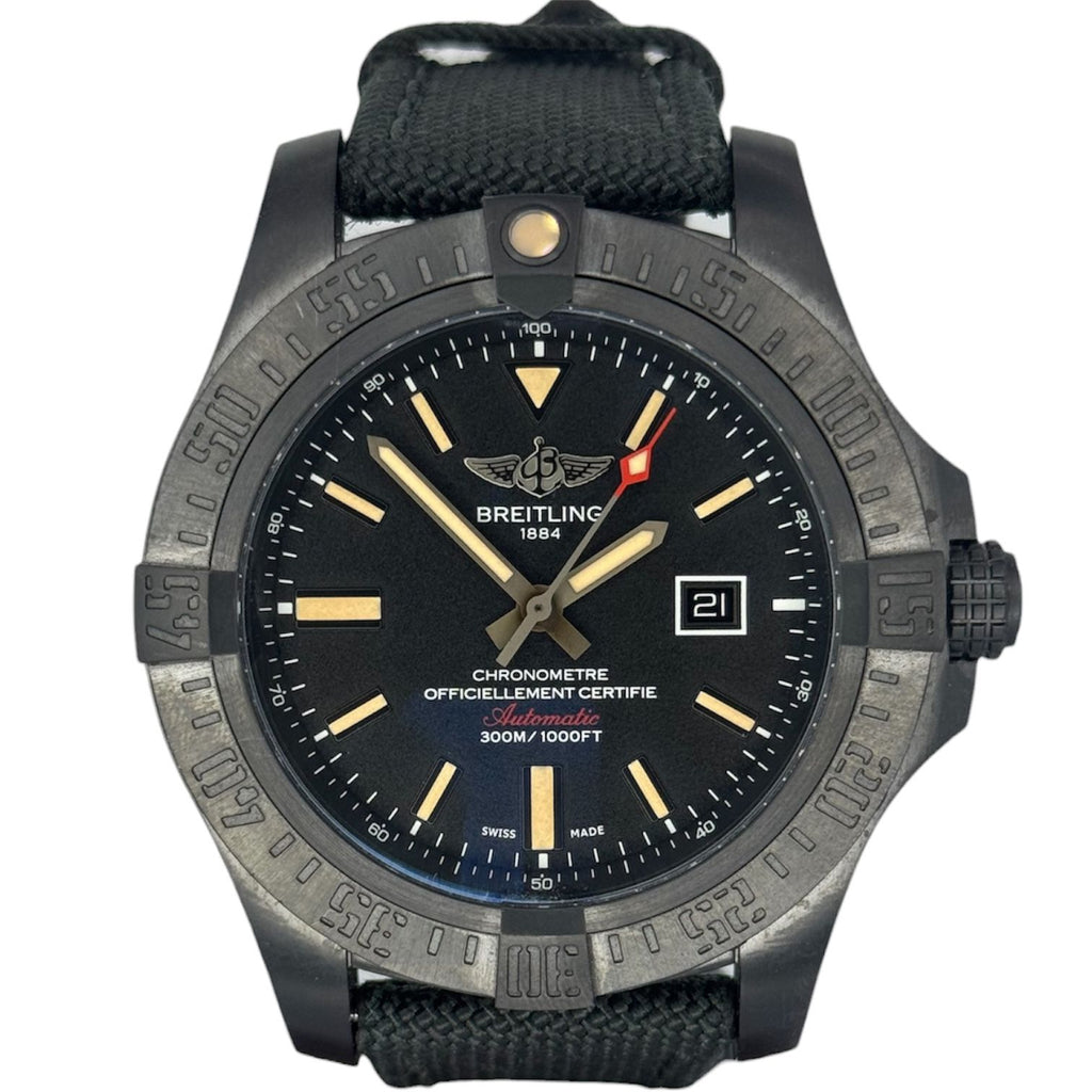 Breitling V17310 Avenger Blackbird Titanium Automatic Watch , Full Set ,48mm